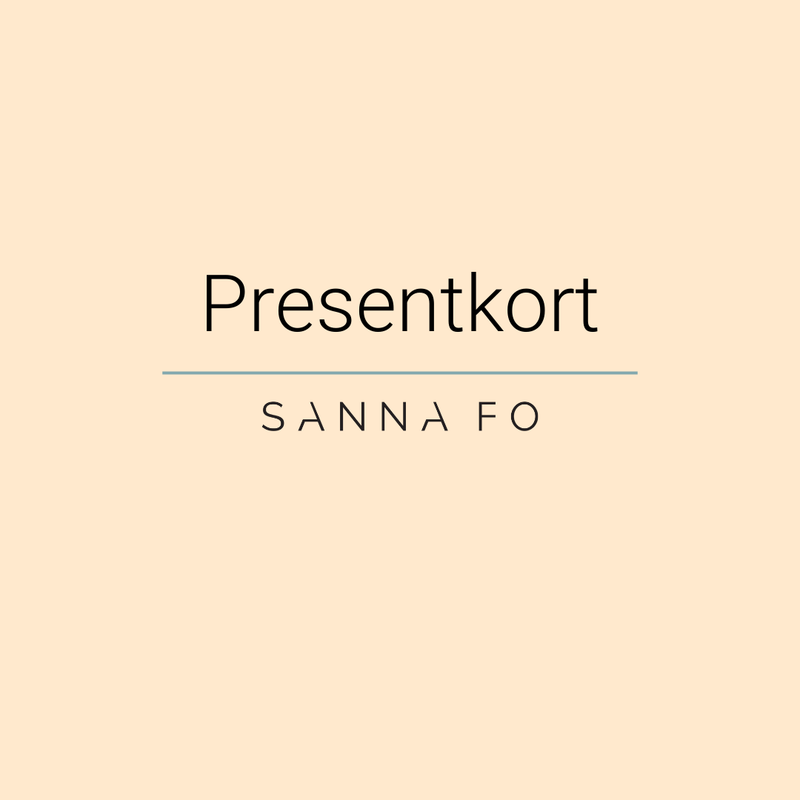 Presentkort på Sanna Fo's produkter