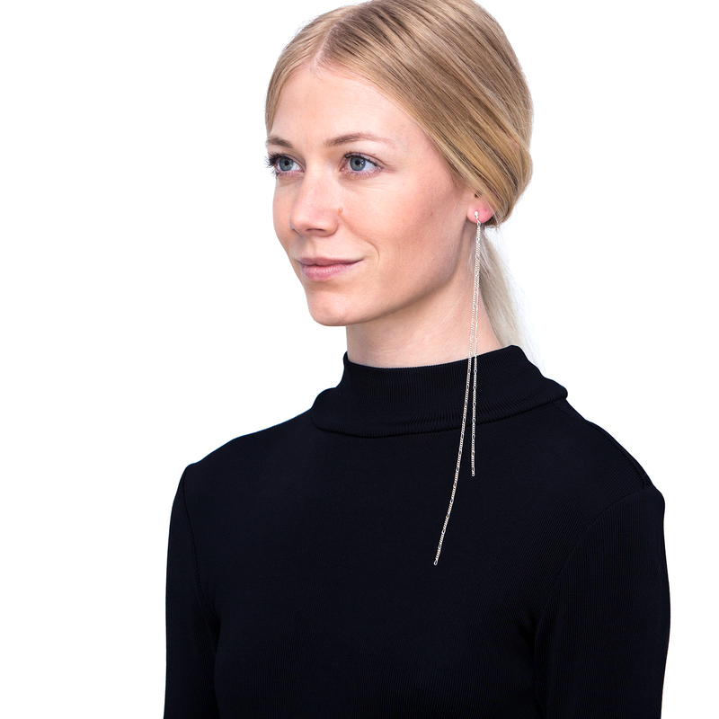 sterling silver örhänge kedjor